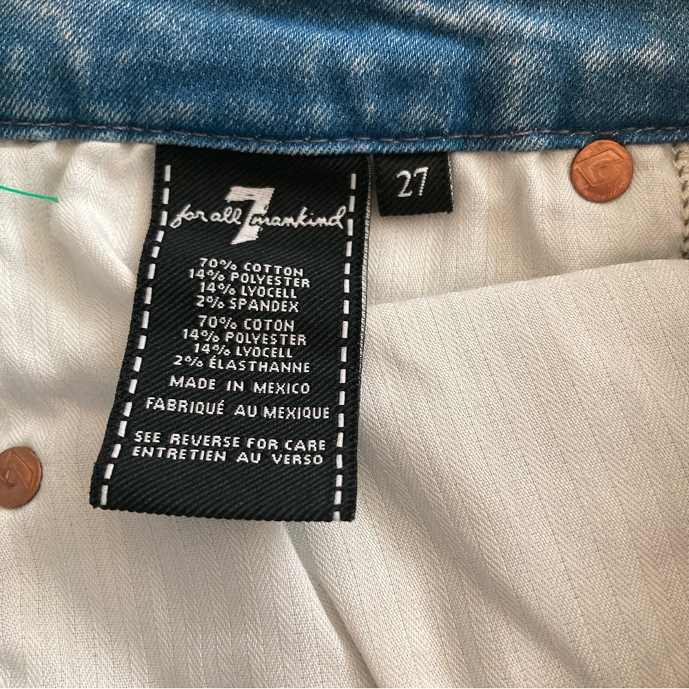 7 For All Mankind the High Waist Light Blue Skinny Jeans | New without Tags - Picture 10 of 10